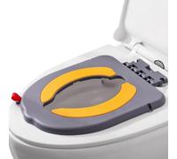Children's Toilet Seat, Folding Baby Potty Training Seat with Handles, Pp and Thermoelastomer Toddler Toilet Seat, Suction Cups for Secure Fit, Portable Travel-Friendly Potty Pad for Boys Girls Kids