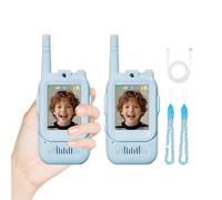 Children's Video Intercom - Walkie Talkies For Kids, Portable Long Range Outdoor Toy, Portable Long Range Outdoor Toy | Wireless Children Intercom For Boys Girls Childrens Outside Camping Christmas