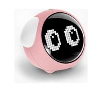 Children's Wake-Up Clock with Dual Alarms, Customizable Night Light, Voice Control, and Temperature Display for Fruugo