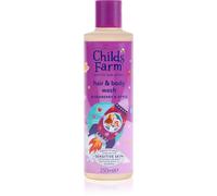 Childs Farm Hair & Body Wash emulzione detergente per corpo e capelli per bambini Blackberry & Apple 250 ml