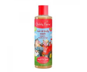 Childs Farm Lavaggio per capelli e corpo Arancia dolce 250 ml