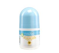Childs Farm Lozione solare per bambini e neonati roll-on SPF 50plus Resistente all'acqua UVA e UVB Protezione molto elevata Adatto per pelli secche, sensibili e soggette a eczema 50 ml, Bianco, 1, 85,