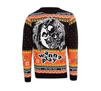Childs Play Christmas Jumper Chucky Nuovo Ufficiale Horror Unisex Ugly Sweater Size L