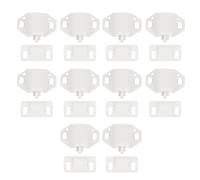 CHILDWEET 10 Set Fermaporta a Sfera per Armadietto in Plastica Bianca, Resistente e Non Deformabile, per Mobili e Porte in Legno