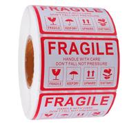 CHILDWEET 1000 pezzi Etichette Fragili Adesive per Spedizioni e Imballaggi Avviso Handle With Care per Pacchi Fragili Adesivi di Avvertimento per Scatole e Logistica Protezione Extra per