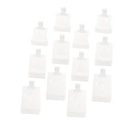 CHILDWEET 12 pezzi Buste da Viaggio per Lozioni con Bocca Ventosa Sacchetti Trasparenti Compatti per Conservazione Liquidi Riutilizzabili e Facili da Trasportare per Cosmetici e Prodotti