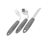 CHILDWEET 1set Utensili Adattivi Antitremore Per Anziani Utensili Portatili Facili Da Usare Pratici e Compatti Per Persone Con Difficoltà Di Presa e Disabilità Manici Ergonomici