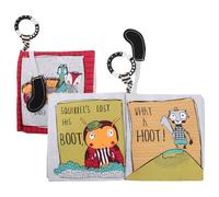 CHILDWEET 2 Pezzi Libro Educativo in Stoffa per Resistente allo Strappo Tessuto Colorato e Tattile Sviluppo Sensoriale e Immaginazione Dimensioni Portatili per Ragazzo Ragazza Facile da