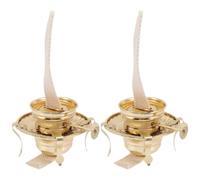 CHILDWEET 2 Pezzi Ricambio Lampada Olio Stoppino in Ferro per Lampada Kerosene Design Semplice e Finitura per Uso in Casa o Esterno Stili Multipli