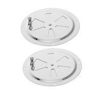 CHILDWEET 2 Pezzi Ventilazione Rotondo in Acciaio Inox per Barche e Camper Copertura Feritoia Mare Resistente alla Corrosione Riduce Rumore Facile Installazione