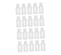 CHILDWEET 20 Bottiglie da Viaggio Riutilizzabili 50ml con Tappo a Flip in Plastica, Resistenti e Facili da Usare per Lozioni e Oli Essenziali in Varie Occasioni