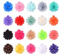 CHILDWEET 20 Pezzi Clip per Chioma Fiore per Bambine Accessori per Chioma Delicati e Sicuri Piccoli e Carini per Uso Quotidiano Colore Casuale