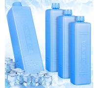 CHILDWEET 4 Pezzi Ice Storage Box Riutilizzabili Blu in PE, Rapid Temperature Reduction per Picnic All'aperto e Trasporto