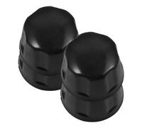CHILDWEET 4 Pezzi Tappi Ruote Quad Accessori Quad in Gomma Nera per ATV | Protezione Contro Sporco e Corrosione, Look Pulito per Cerchi Atv e Rv, Uso Fuoristrada