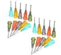 CHILDWEET 50 Pezzi Beccucci per Colla a Vite per Ceramica e Argilla 14g-18g | Acciaio Inossidabile e Plastica, Alta Precisione, Design Antiperdita