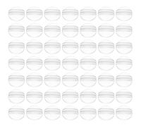 CHILDWEET 50 Pezzi Supporti per Carte da Gioco in Plastica Trasparente Rotondi da 2cm, Antiscivolo e Stabili, come Porta Biglietti da Visita e Accessori per Giochi da Tavolo