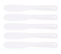 CHILDWEET 5pezzi Spatole Cosmetiche in Silicone Bianco per Maschere Viso Applicatori e Sieri Design Compatto e Pratico per Uso Quotidiano e Viaggi Strumenti Igienici per Prelievo