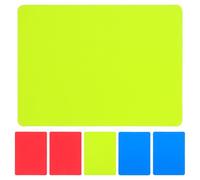 CHILDWEET 6 Pezzi Carte Arbitro Calcio PVC Rosso Giallo Blu Cartellini Visibili per Ammonizioni e Espulsioni Accessori Professionali per Arbitri Calcio e Pallavolo Indoor Outdoor