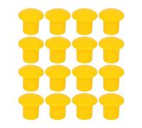 CHILDWEET 60 Pezzi Tappo di Sicurezza per Tondini di Ferro Giallo, Cappucci in Plastica Rinforzati per Barre D'armatura, Protezione Antinfortunistica per Cantieri Edili