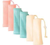 CHILDWEET 6pezzi Sacchetto per Sapone in Rete da Bagno Sacchetti Schiumogeni Multistrato per Doccia Cordino e Chiusura Speciale
