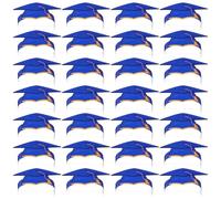 CHILDWEET Cappello Laurea Cartone Blu 36 Pezzi Cordino Elastico | Addobbi per Laurea, Back To School Party, per Cerimonie in Kindergarten