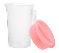 CHILDWEET Caraffa d Acqua in Plastica da 2l con Coperchio Rosa e Scala Graduata, Grande Capacità e Antiribaltamento, per Feste in Famiglia e Bevande Fredde