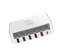 CHILDWEET Caricatore Wireless USB per Smartphone Stazione con Porte Multiple e Protezione Cortocircuito per e Casa Compatibile con Dispositivi Type C