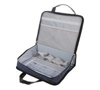 CHILDWEET Cartella Portadocumenti Oxford con Manico e Lucchetto, Borsa da Viaggio Blu con Organizer Interno per Ufficio e Business