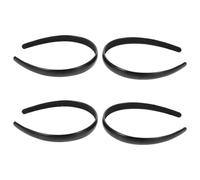 CHILDWEET Cerchietti per Chioma Neri 2 Pezzi in Pu Lucido Design Minimalista e Comfort Superiore, per Lavoro e Attività Creative