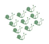 CHILDWEET Clip Autoadesive per Piante Rampicanti da Parete Verde in Plastica 10 Pezzi Supporto per Fissaggio Senza Danni per Piante da Interno