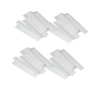 CHILDWEET Coperture Protettive per Pennelli Makeup 100 Pz in Rete Plastica Pe Bianco per Protezione e Facilità di Riconoscimento in Borsa Trucco
