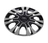 CHILDWEET Coprimozzo Da 13 Pollici in Materiale Pp Resistente Copricerchi Auto Argento Coprimozzi Centrali Di Ricambio Per Ruote Protezione Pneumatici