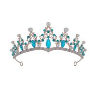 CHILDWEET Corona per Sposa in Lega di Zinco Strass e Perle Finte, Elegante e Confortevole per Matrimoni e Cerimonie, Accessorio Prezioso che Valorizza la Bellezza Naturale