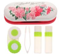 CHILDWEET Custodia per Occhiali Doppio Strato in PU Specchio Porta Lenti a Contatto Resistente All’Usura Scatola Porta Occhiali Multiuso per Uso Domestico e da Esterno Comoda da