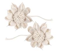 CHILDWEET Diffusore di Aromi senza Fuoco con Fiori di Carta di Paglia Beige 2 Pezzi per Aromaterapia in Bagno e Camera da Letto con Corda di Cotone