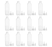 CHILDWEET Flaconi da Viaggio Ricaricabili 12 Pezzi 100 Ml in Plastica Trasparente Pet Flaconi Comprimibili Tappo a Tenuta Stagna per Lozione Shampoo Cosmetici e Uso Portatile