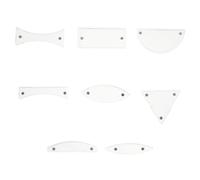 CHILDWEET Kit di Esperimenti di Ottica Geometrica 8 Pezzi Lenti Convesse, Specchi Concavi e Prismi in Plastica per Laboratori e Aule Scolastiche, Design Intuitivo per Insegnanti e Studenti