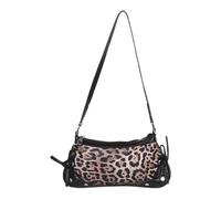 CHILDWEET Leopard Print Tote Bag, Small Shoulder Purse in PU, Multi-Carry Handbag with Organized Interior for Casual Outings and Party Use