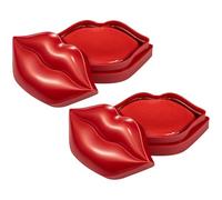 CHILDWEET Maschera Labbra Idratante Notte 40 Pezzi Gel Maschera per Dormire Labbra Rosso Non Tessuto Nutriente e Protettiva e Screpolate