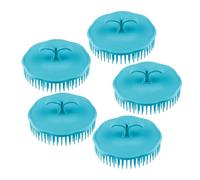 CHILDWEET Massaggiatore Chioma Set di 5 Pezzi in Materiale Pp+tpr, Spazzola Rotonda per Lavaggio Chioma Portatile e Massaggio Quotidiano della Cute Colore Casuale