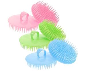 CHILDWEET Massaggiatore per Cute Capelluto Spazzola per Shampoo 6 Pezzi, Piccolo Massaggiatore Manuale per Chioma Bagnati e Asciutti, Set Esfoliante per Doccia Adatto ad Adulti per Pulizia