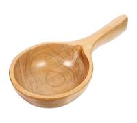 CHILDWEET Mestolo in Legno Manico, Cucchiaio per Acqua Domestica, Paletta per Bagno e Sauna, Capiente e Robusto, Adatto per Uso in Cucina, Giardino e Bagno Turco