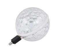 CHILDWEET Mini Sfera Luminosa LED Stroboscopica USB a Ritmo di Musica Ventosa, Luce da Discoteca Colorata per Bar, Feste, Sala da Ballo e Dj, Illuminazione Portatile da Palcoscenico