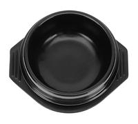 CHILDWEET Pentola in Terracotta Nero per Stufati Coreani con Design Compatto e Rivestimento Antiaderente, Include Vassoio, per Cucina Domestica e Ricette Tradizionali