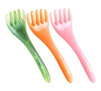 CHILDWEET Pettine per Massaggio del Cuoio Capelluto Massaggio Rilassante in Resina 3 Pezzi Facile da Trasportare Portatile per Collo e Testa