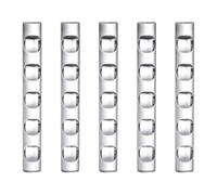 CHILDWEET Portapenne per Manicure in Acrilico Trasparente 5 Scomparti, Facile da Usare per Nail Art e Processo di Bellezza delle Unghie, Confezione da 5 Pezzi