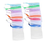 CHILDWEET Rete Schiumogena per Sapone 30 Pezzi in Nailon Esfoliante per Sapone Solido e Olio Funzione di Produzione Bolle per Pulizia Viso e Corpo Colore Casuale