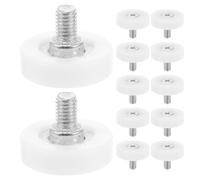 CHILDWEET Rulli per Guide di Cassetti in Nylon con Cuscinetto, 12 Pezzi da 19 mm, Struttura Puleggia Fissa, Destinate a Mobili da Cucina e Archivi in Contesti Residenziali e Professionali