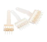 CHILDWEET Rullo per Impasto Pizza Accessori per Pasticceria Facile da Pulire Set 3 in Plastica Bianco Set 3 con Punte per Professionale e Domestico