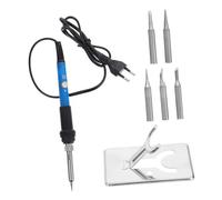 CHILDWEET Saldatore Elettrico Regolabile con Punta Intercambiabile Kit Saldatura Auto Portatile con Supporto Controllo Temperatura per Elettronica e Microelettronica Attrezzo Resistente per